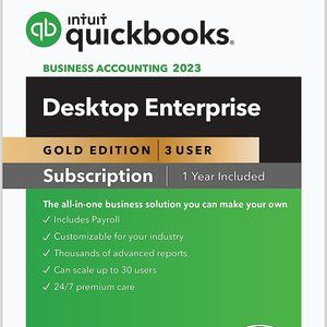 Quickbooks Desktop Enterprise 2023 US Version Bookkeeping Accounting Software 1